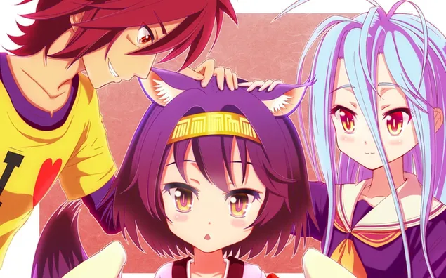 No Game No Life - Shiro,Sora,Izuna Hatsuse HD 壁紙