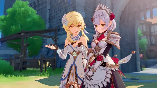 諾艾爾和盧米恩 | 公主 (Ganshin Impact) 2K 壁紙