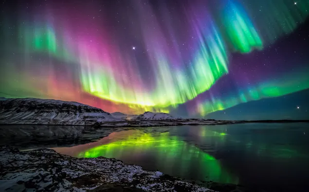 Noorderlicht en meer met prachtig uitzicht download