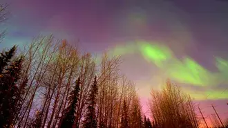 Aurora boreal 4K papel de parede