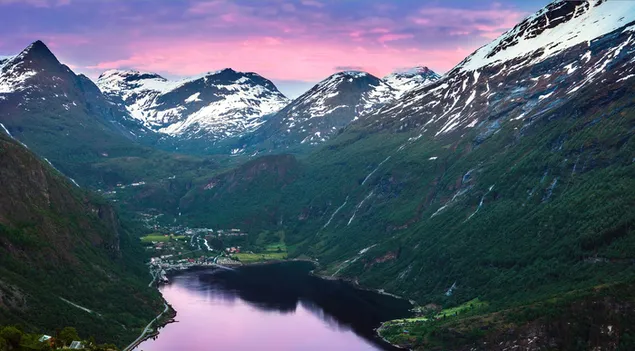 Norwegen Fjorde Berge