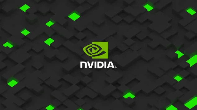 Nvidia logo, communication, text, western script, sign 2K wallpaper