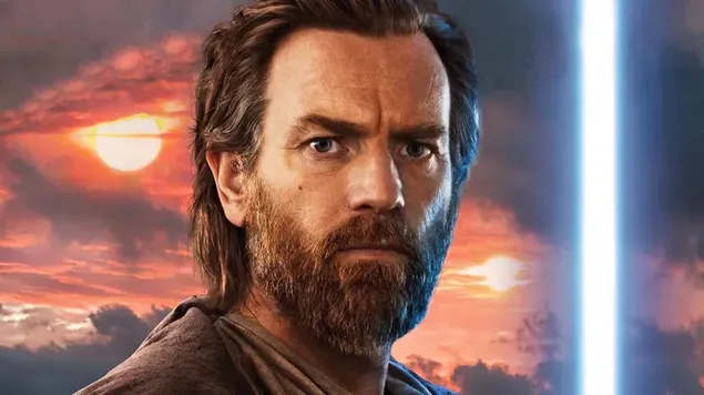 Obi-Wan Kenobi - Owen Lars mit Lichtschwert 4K Hintergrundbild