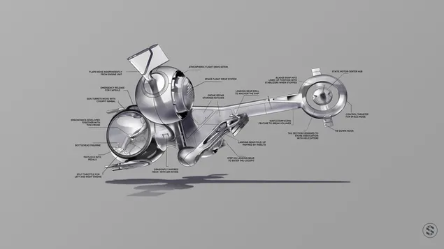 Páipéar balla Spásárthach Oblivion4K