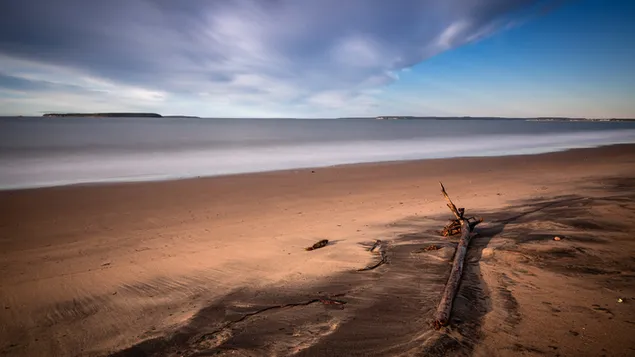 נוף חוף האוקיינוס 4K טפט