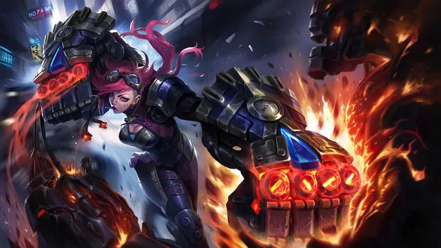 軍官'Vi'（Anime FA）-英雄聯盟（LOL） 4K 壁紙