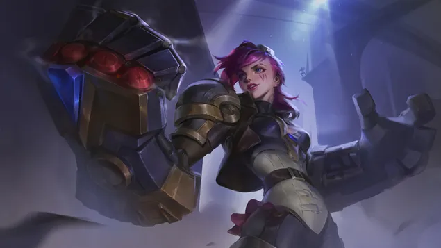 officer 'vi' (hnr fntzy) - league of legends (lol) brgyry khnyd