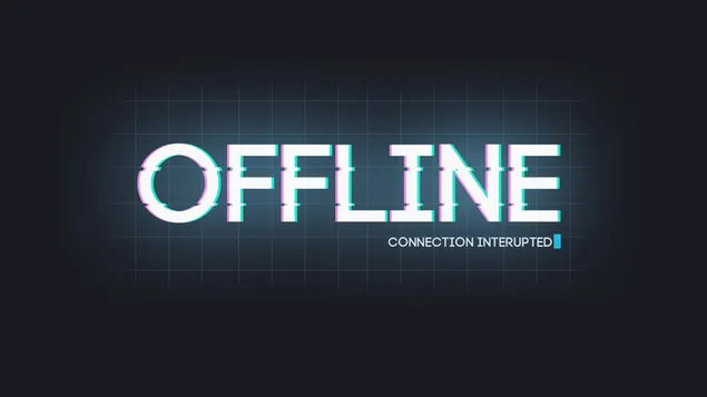 Logotip de connexió fora de línia interrompuda baixada