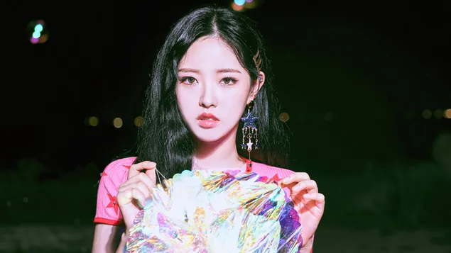 Olivia Hye i '12:00' MV Shoot (2020) fra 'Loona' [K-Pop Band] 4K bakgrunn