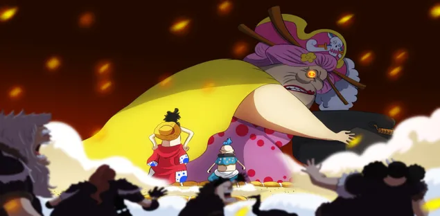 One Piece - Big Mom,Luffy & Hyogoro 2K wallpaper