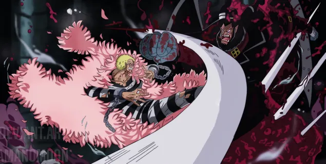 One Piece - Donquixote Doflamingo Vs Megellan 2K bakgrund
