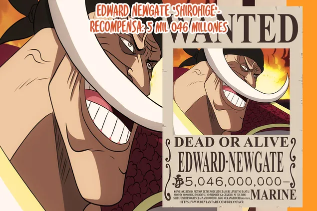 Преземете One Piece - Едвард Њугејт Баунти постер
