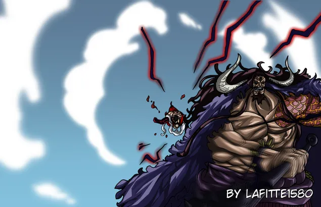 One Piece - Kaido vs Luffy HD bakgrunn
