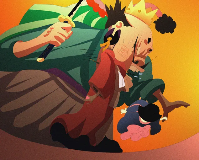 海賊王 - Komurasaki & Shogun Orochi Kurozumi 2K 壁紙