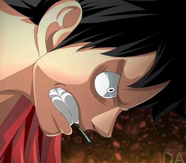 One Piece - Luffy enojado