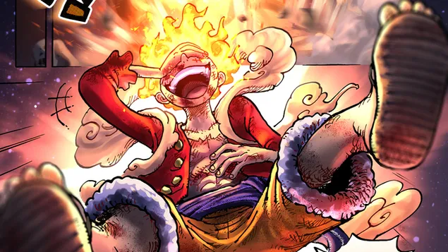 One Piece: Luffy Gear 5 Awakening Sun God Nika download