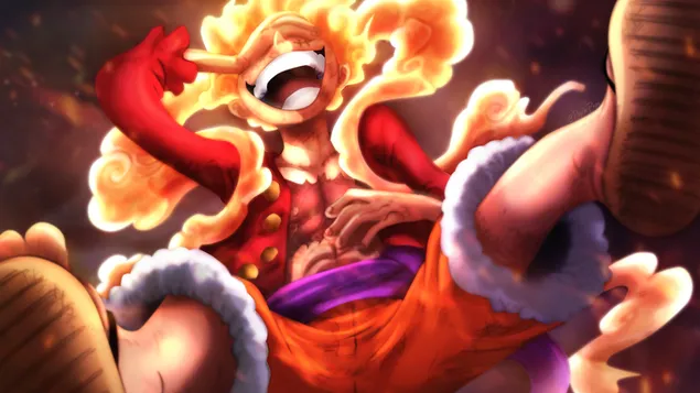 One Piece: Luffy Gear 5 Sonnengott Nika herunterladen