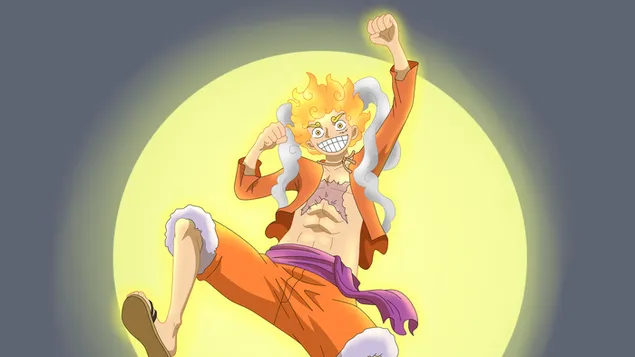 Hình nền One Piece: Luffy Gear 5 Thần Mặt Trời 4K