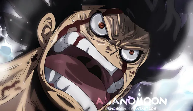 One Piece - Ruffy Snakeman 2K Hintergrundbild
