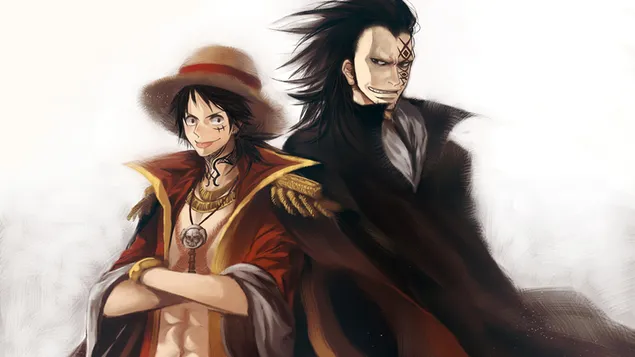 One Piece - Monkey D. Dragon, Monkey D. Luffy 4K טפט