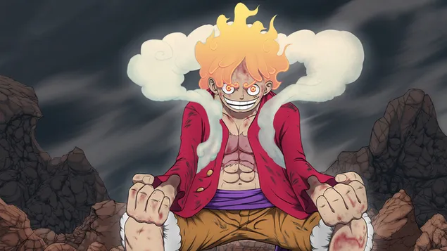 Hình nền One Piece || Monkey D Luffy Gear 5 Thần mặt trời Nika 8K