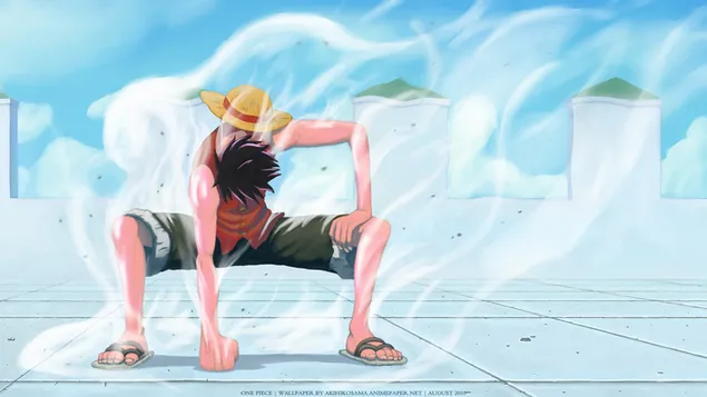 One Piece - Monkey D. Luffy,Gear Second کاغذدیواری  HD