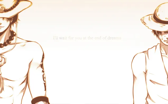 One Piece - Монки Д. Луффи, Портгас Д. Эйс, плачет HD обои