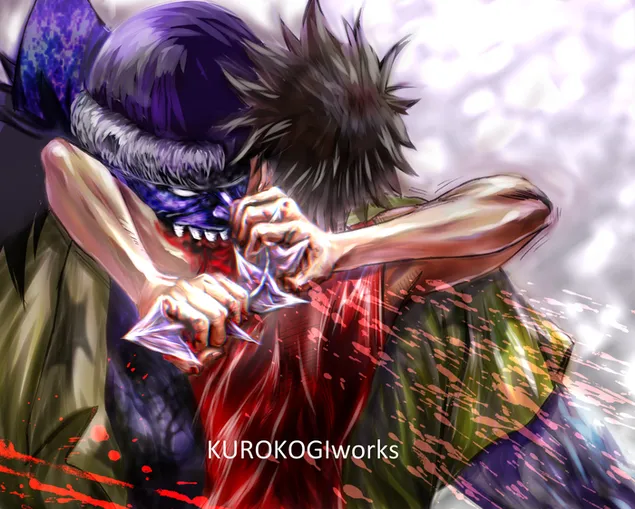 海贼王-蒙奇·D·路飞VS阿龙 2K 壁纸