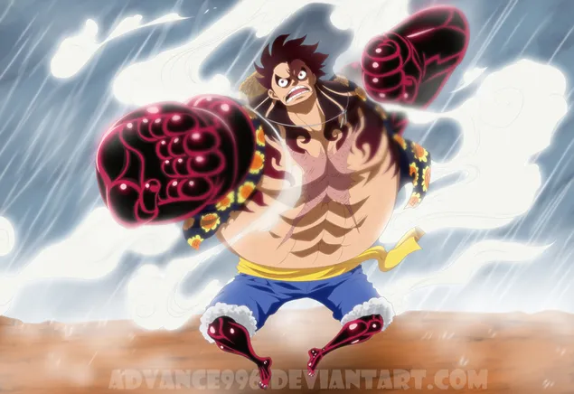 One Piece - Monkey D. Luffy 2K sfond