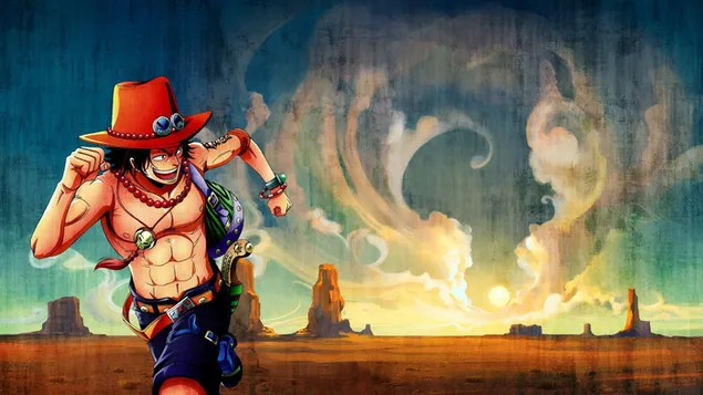 One Piece - Portgas D. Ace,Running HD wallpaper download - \