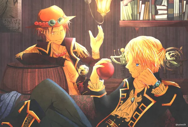 וואן פיס - Portgas D. Ace & Sabo HD טפט