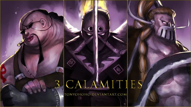 Taustakuva One Piece - Queen The Plague, King The WildFire ja Jack The Drought 2K