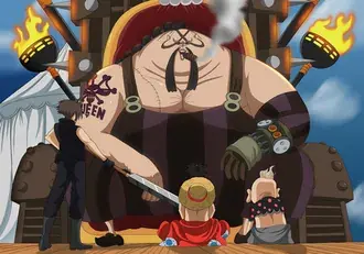 One Piece - Королева чумы, Луффи и Хёгоро 4K обои