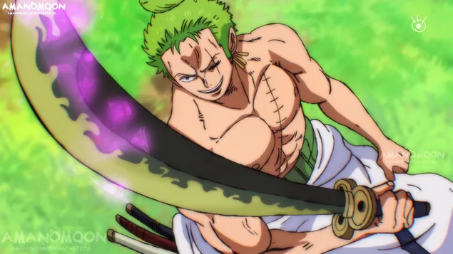 One Piece - Roronoa Zoro Dengan Pedang Enma