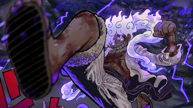 One Piece - Ruffy Gear 5 Sun God Giant Stempel