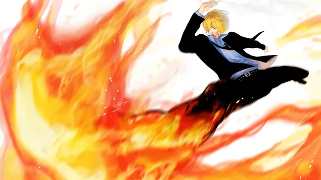 One Piece - Sanji Diable Jambe,Black Foot HD wallpaper download