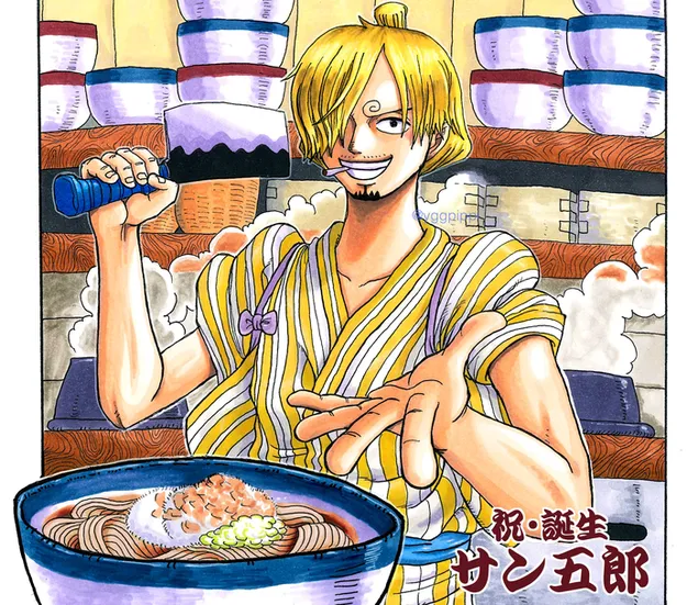 Ταπετσαρία One Piece - Sanji Maded Soba 2K