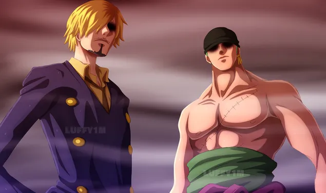 One Piece: Sanji Vinsmoke e Roronoa Zoro 2K papel de parede