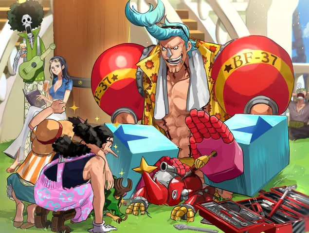 One Piece: Strohhut (Mugiwara) Pirates 2K Hintergrundbild