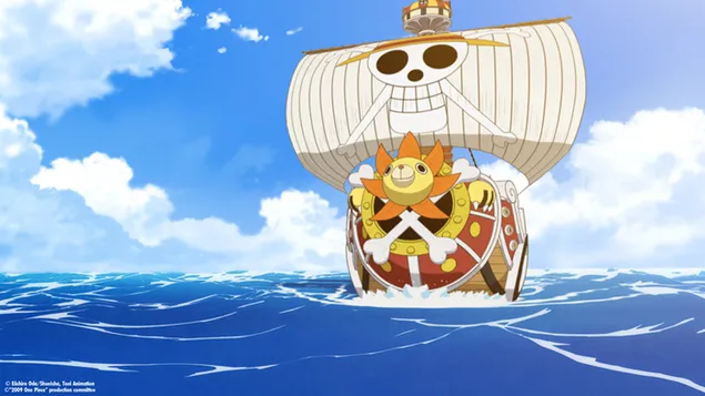 one piece - thousand sunny,pirate ship shkarkim