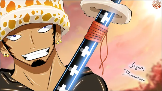 One Piece - Trafalgar D. Su Yasası,Ölüm Cerrahı,Busoshoku Haki HD duvar kağıdı
