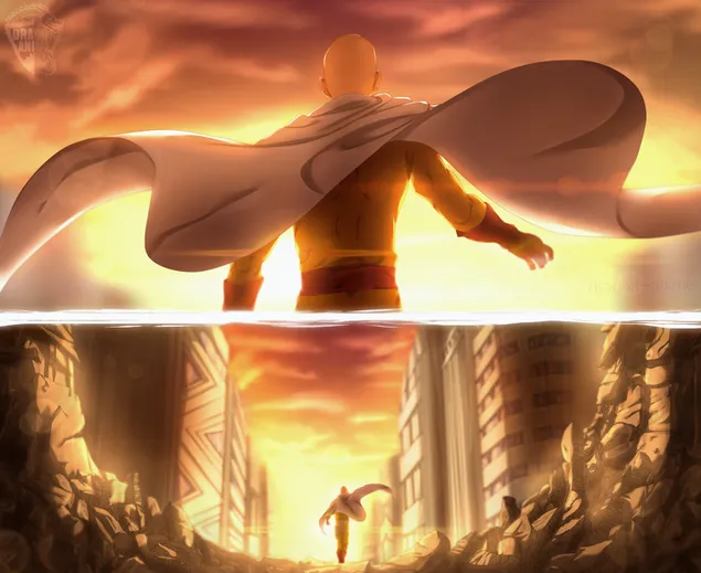 muat turun one punch man | saitama'