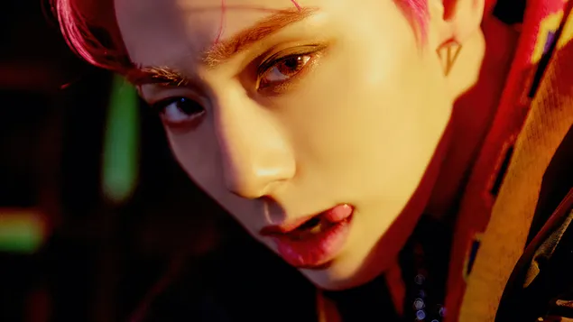 ONEUS Hwanwoong | Duivel albumopname 4K achtergrond