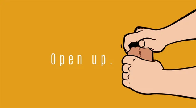 Open up.-creative wallpapers 
