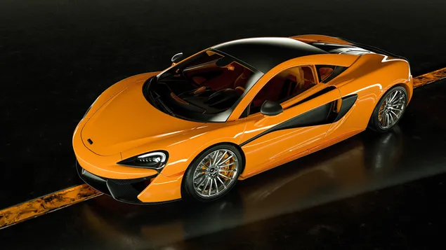 Orange McLaren 570S