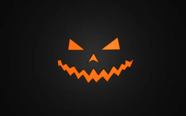 Orange grujeleg visuell Design op schwaarzen Hannergrond gemaach fir Halloween HD Tapeten
