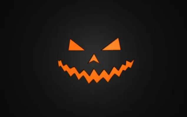 Thiết kế hình ảnh đáng sợ màu cam trên nền đen được tạo cho Halloween