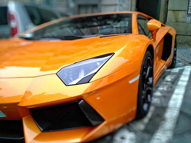 Oranje Lamborghini HD