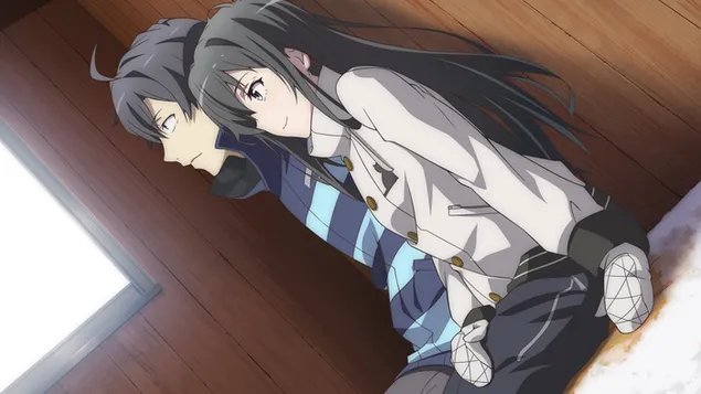 oregairu - hikigaya hacchiman i yukino yukinoshita baixada