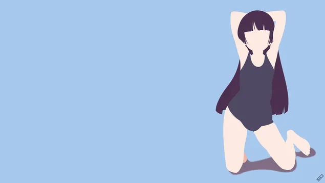 โอเรอิโม - รูริ โกโค (Minimalist) 4K วอลเปเปอร์